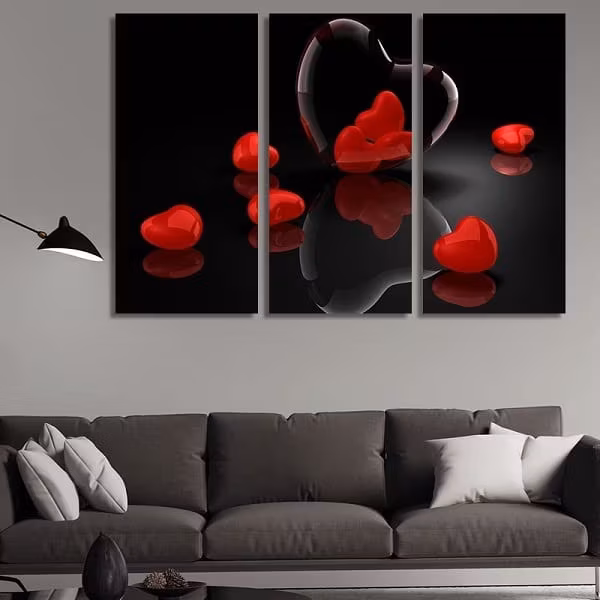 Картини за спалня - сърце и любов